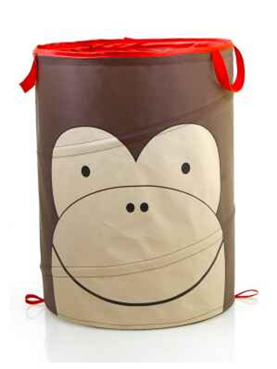 Adorable Kids Cartoon Monkey Pop-Up Hamper